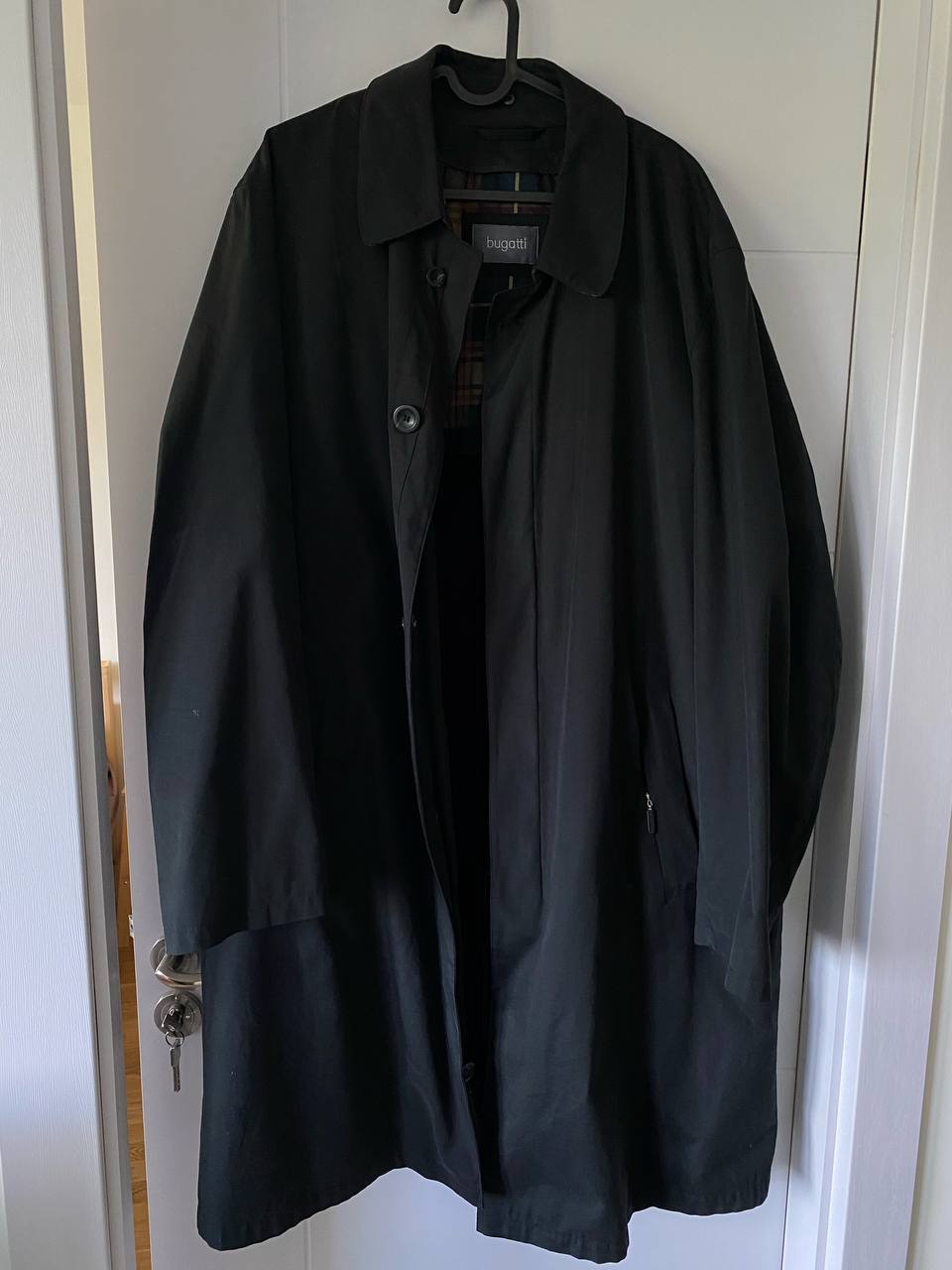 Men's single-breasted Bugatti trench coat