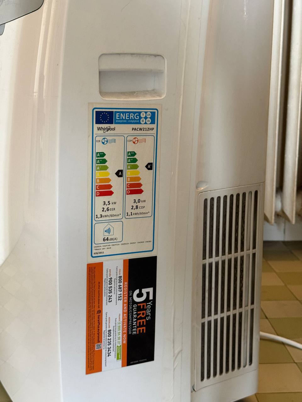 Портабилно климатизација Whirlpool PACW212HP photo 3