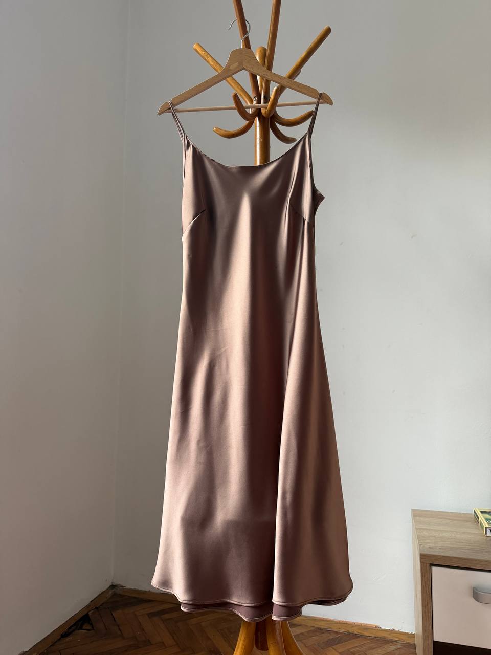 Silk combination dress