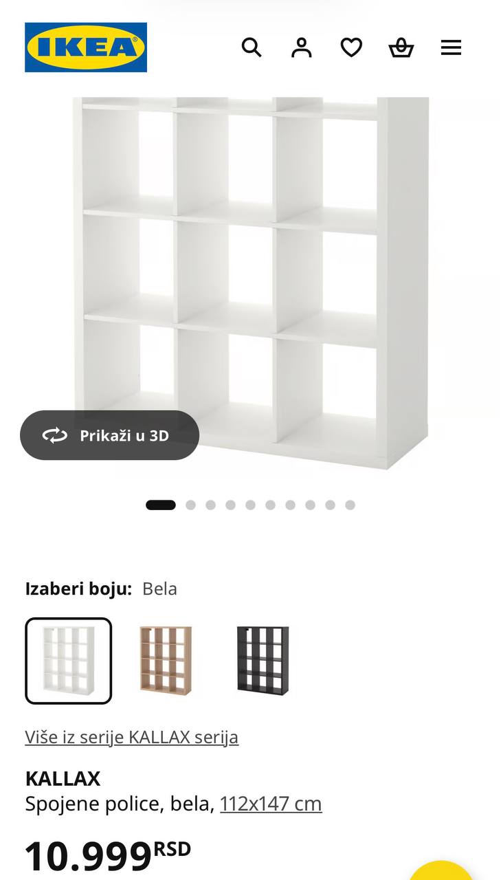 Ikea Kallax polica photo 2