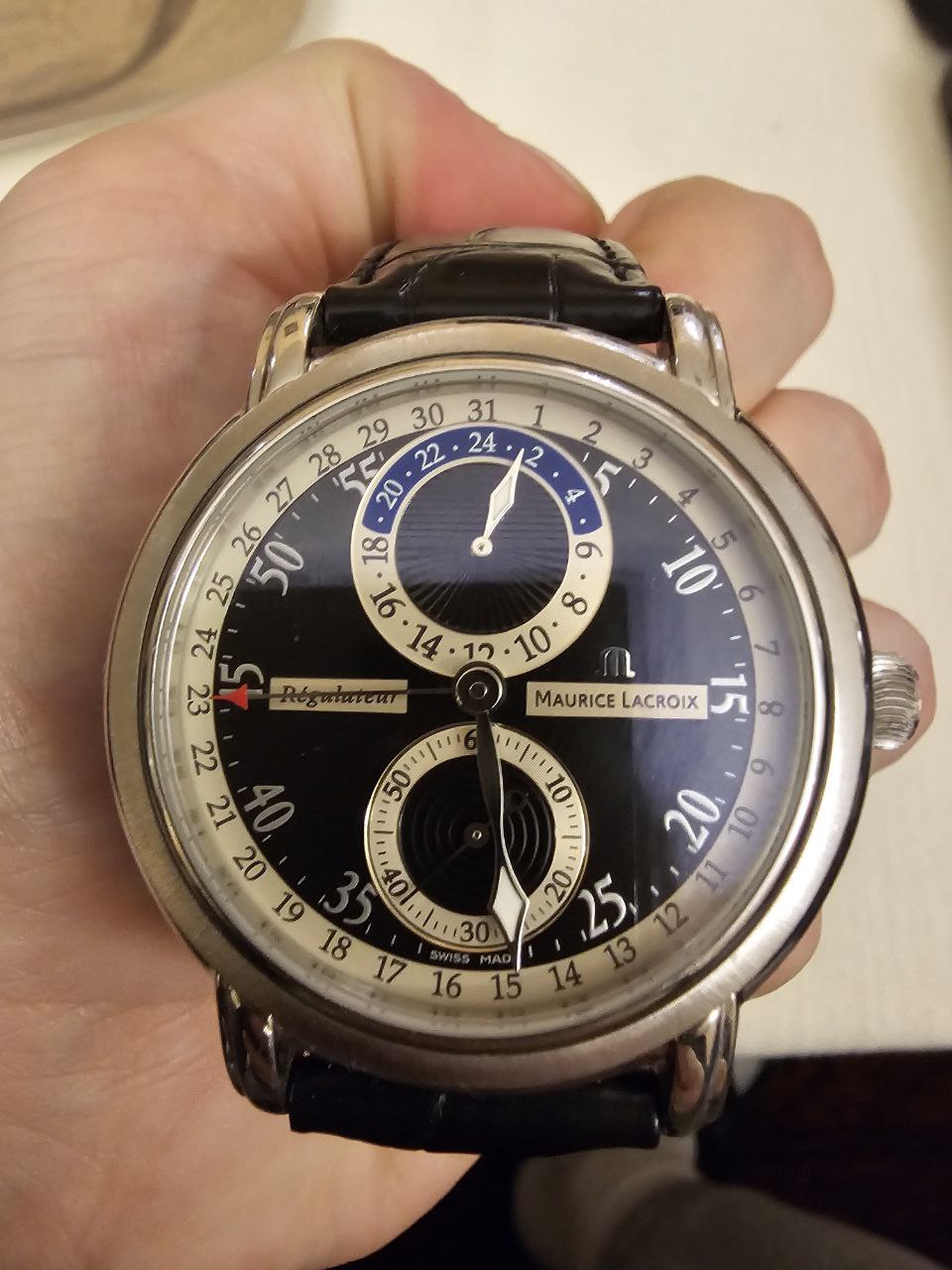 Часы Maurice Lacroix Masterpiece Regulateur photo 3