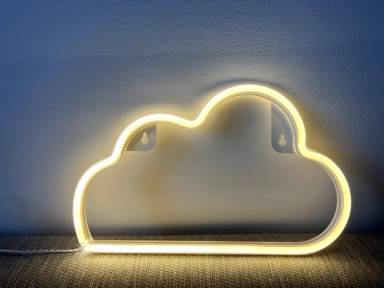Cloud-shaped LED lamp photo 2