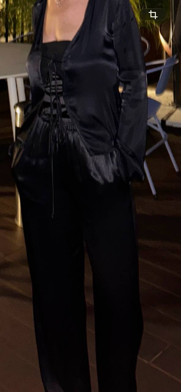 Zara satin pants