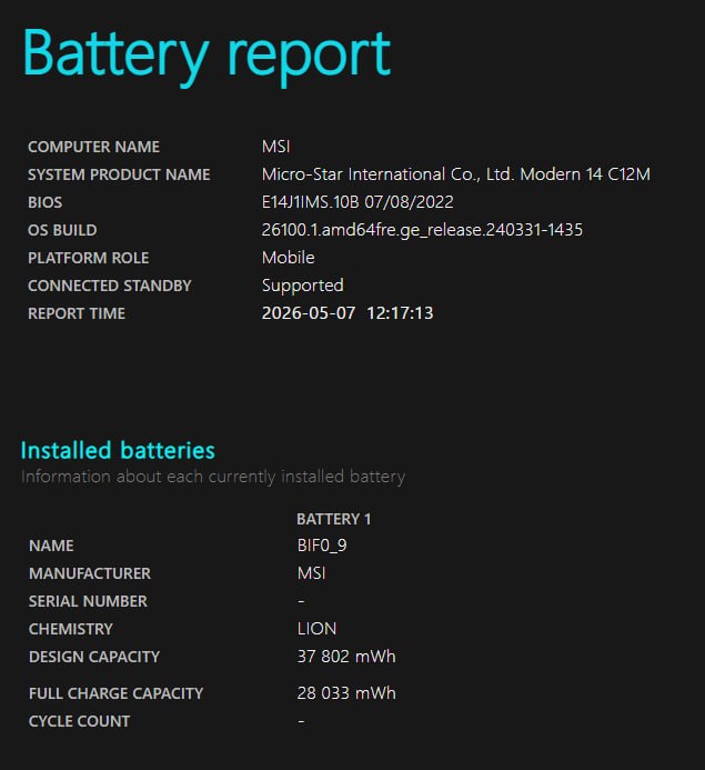 MSI Modern 14 - C12M photo 5