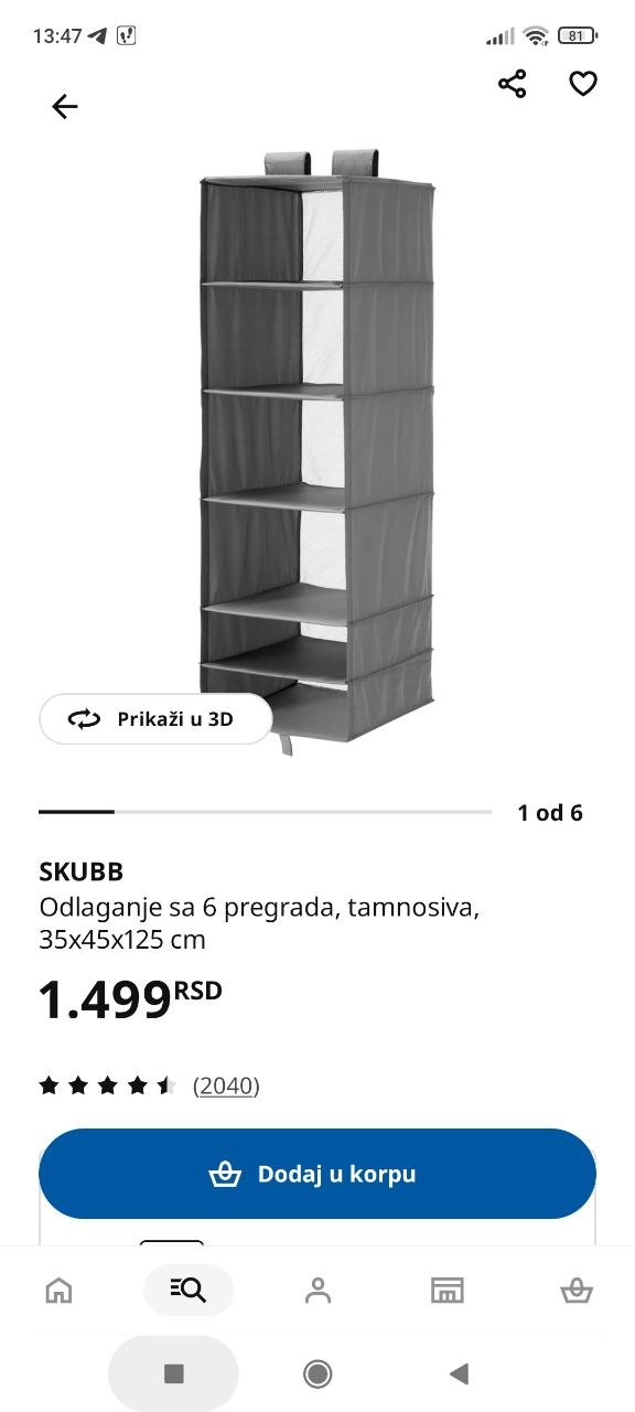 Ikea wardrobe organizer photo 2