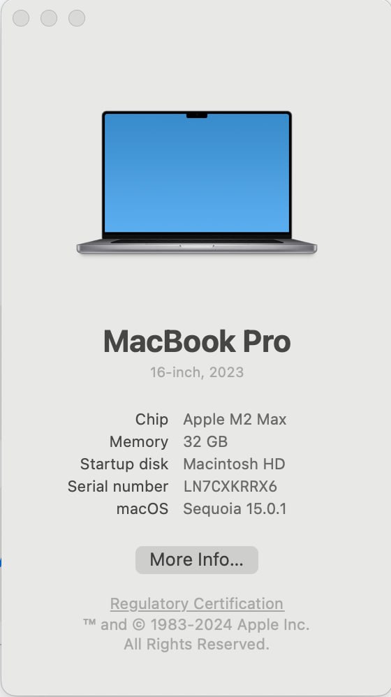 MacBook Pro 16"