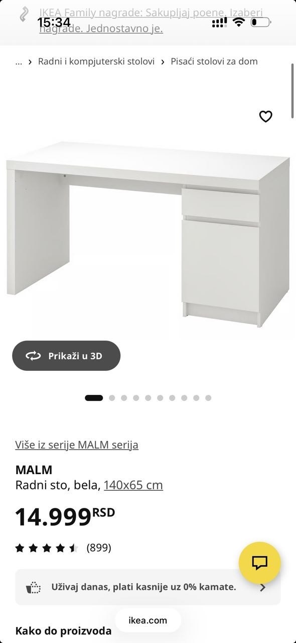 IKEA MALM radni sto photo 3