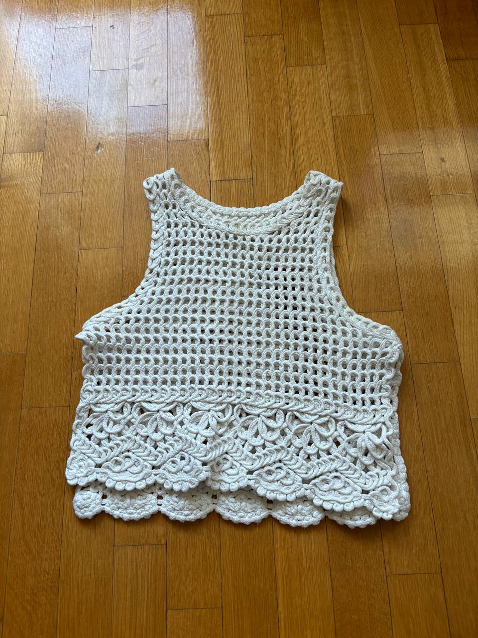 Knitted cropped top ZARA