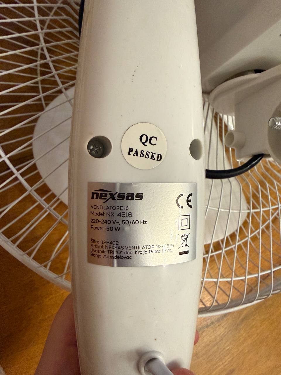 Ventilator Nexsas NX-4516 photo 2