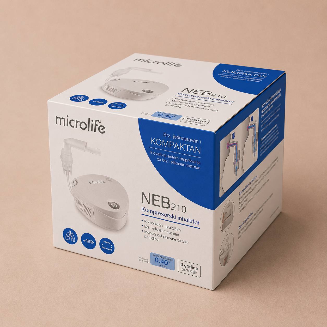 Компрессорный небулайзер (ингалятор) microlife