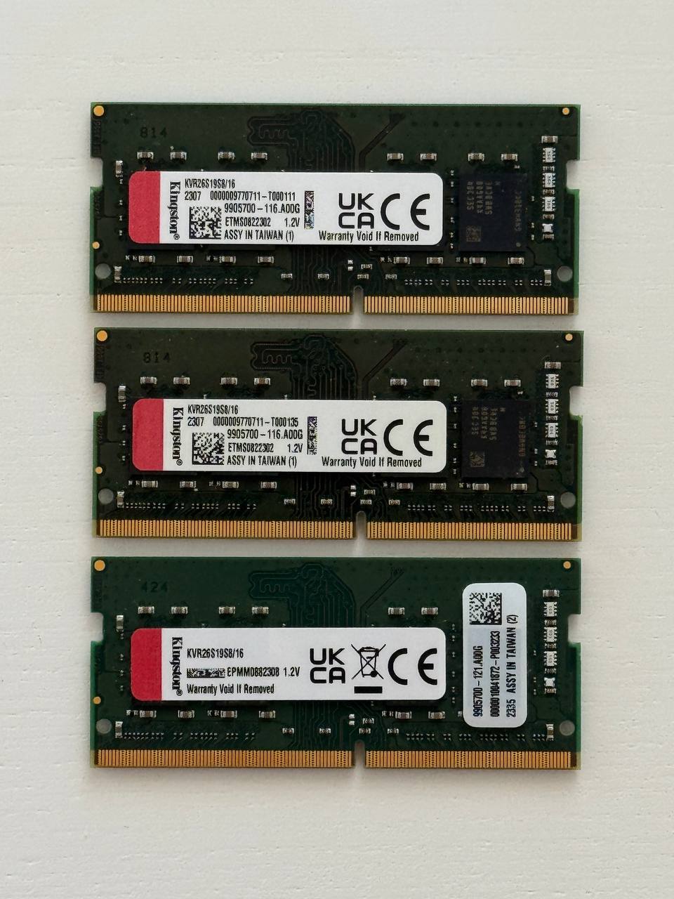 Kingston KVR26S19S8/16 16GB DDR4 SoDIMM RAM