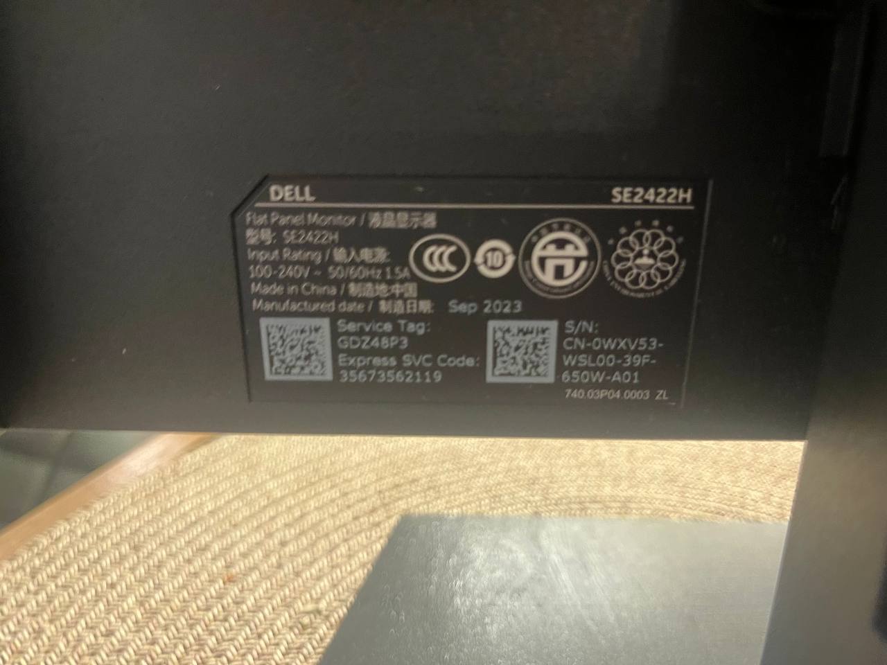 Монитор Dell 24 - SE2422H photo 2