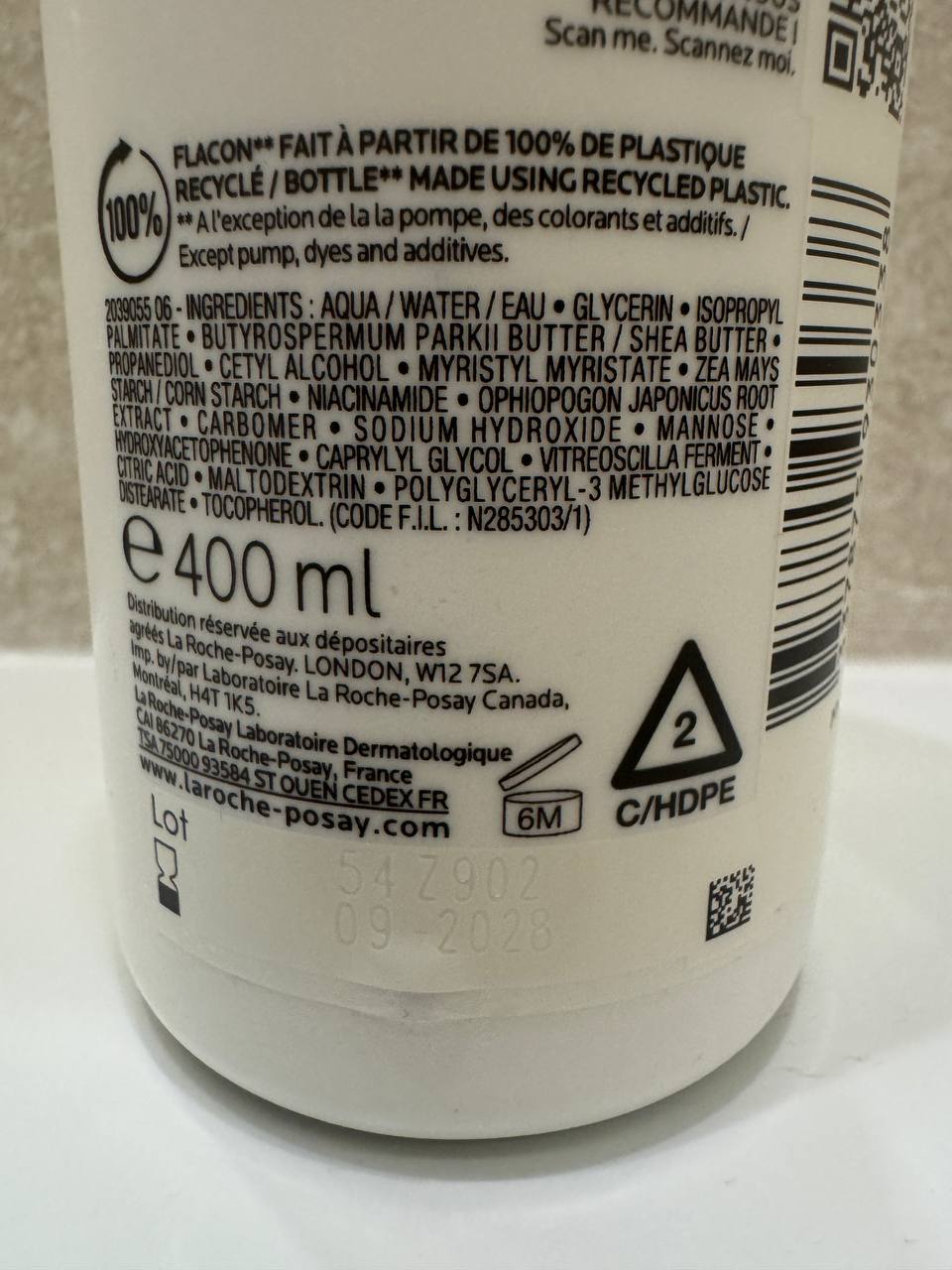 La Roche Posay Lipikar Baume Lagan AP+M 400ml photo 2