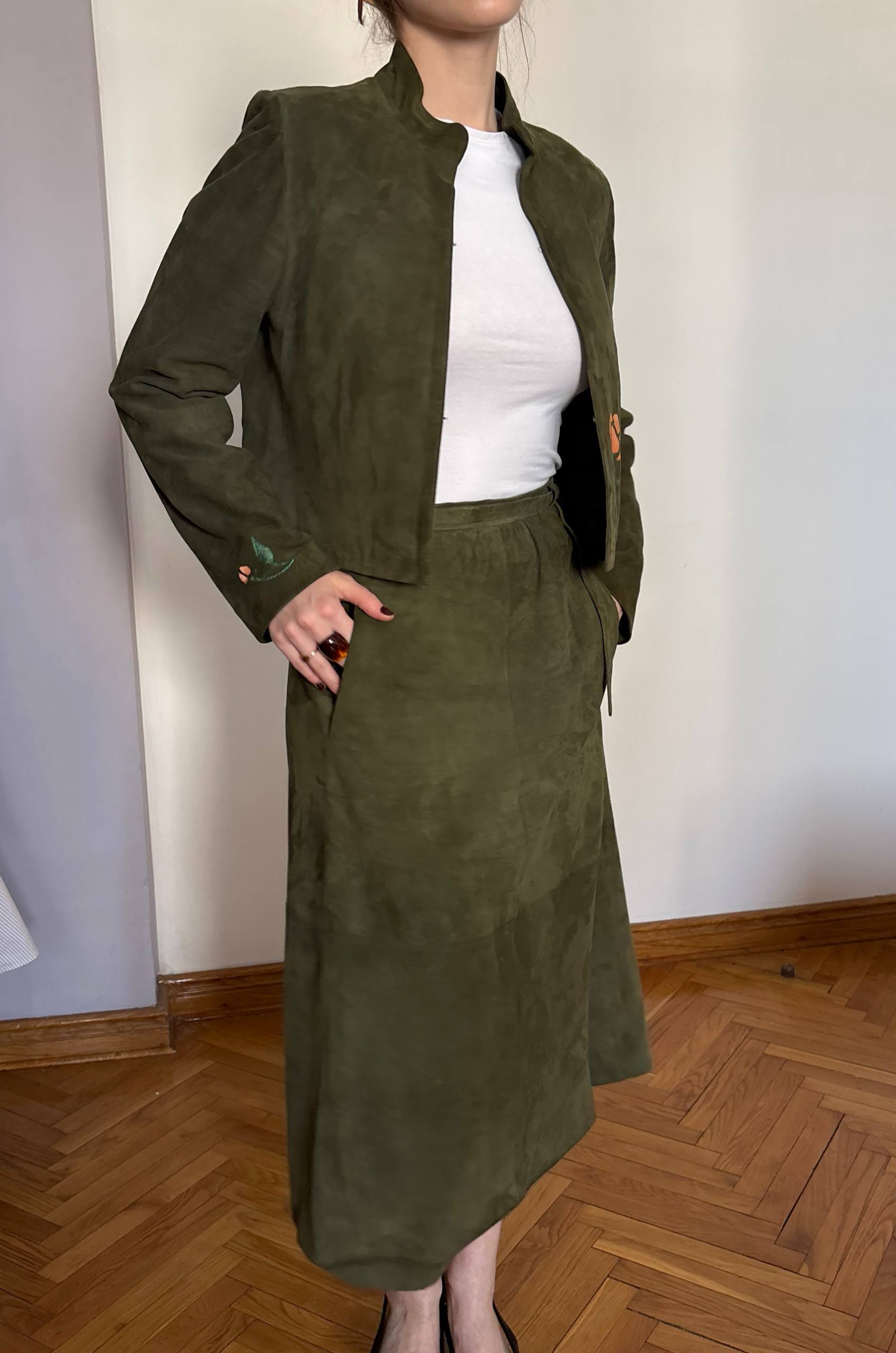 Naravni zamšeni jakna photo 8