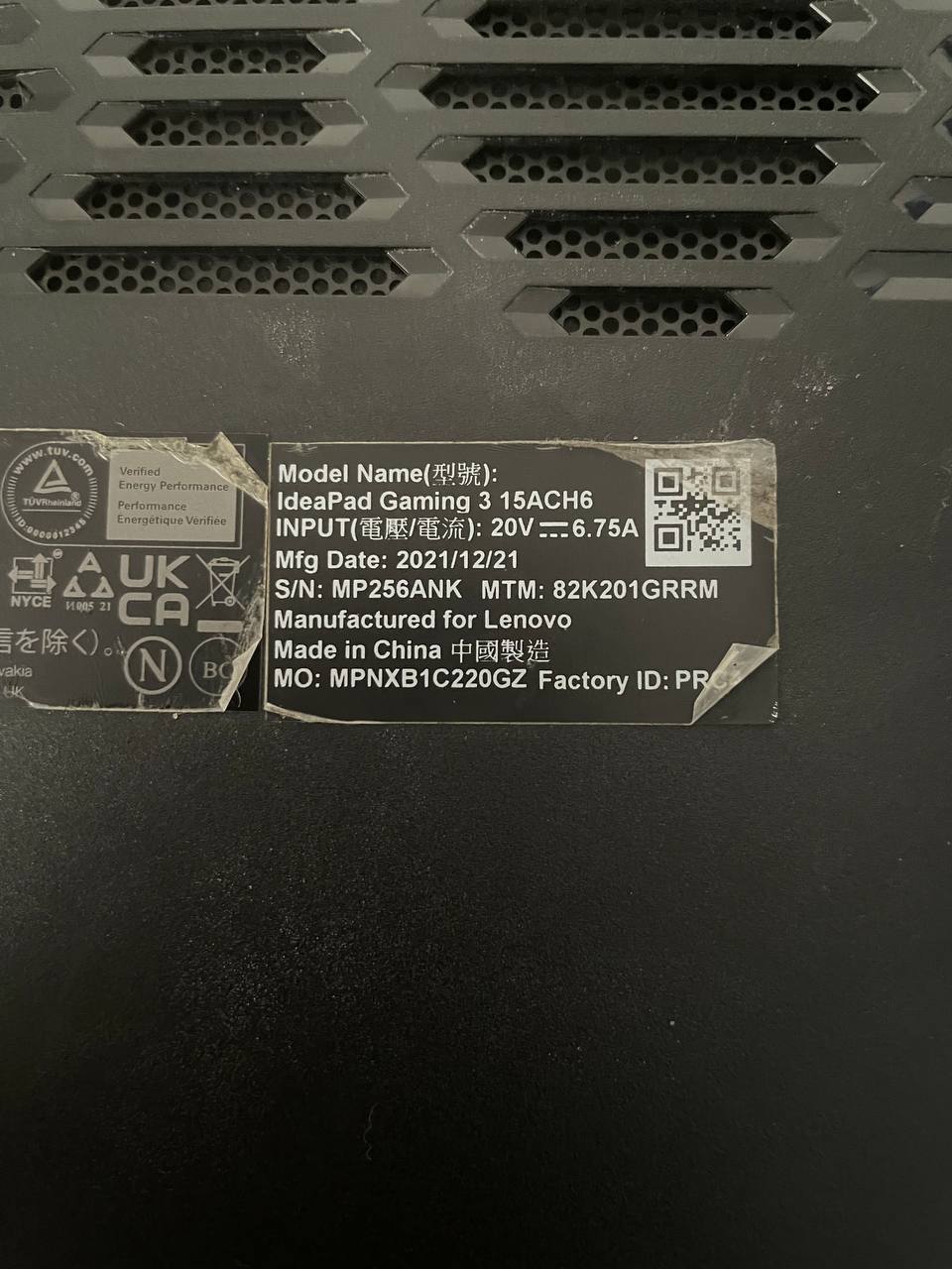 Lenovo Ideapad Gaming 3 laptop photo 4