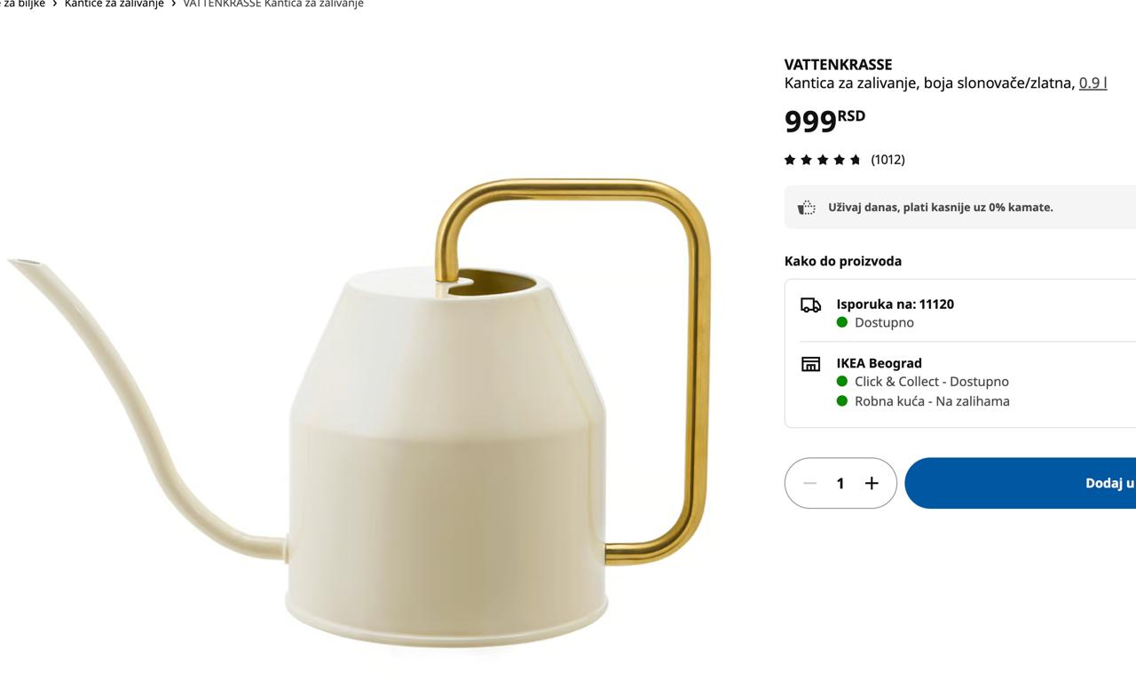 Kapa za navodnjavanje cveca
