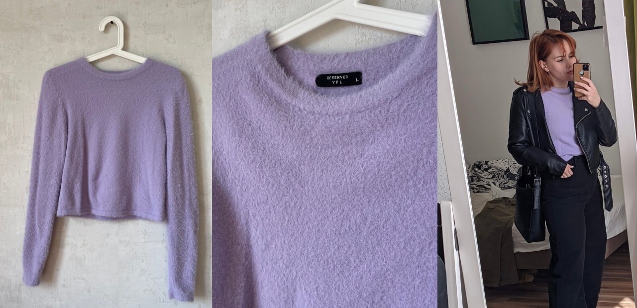 Чёрная кофта pull and bear photo 5