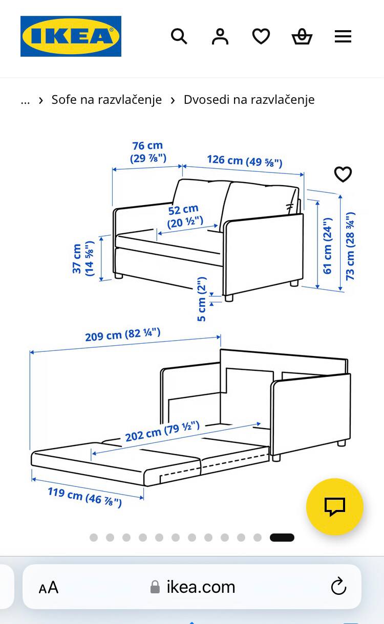 раскладной диван ikea photo 5
