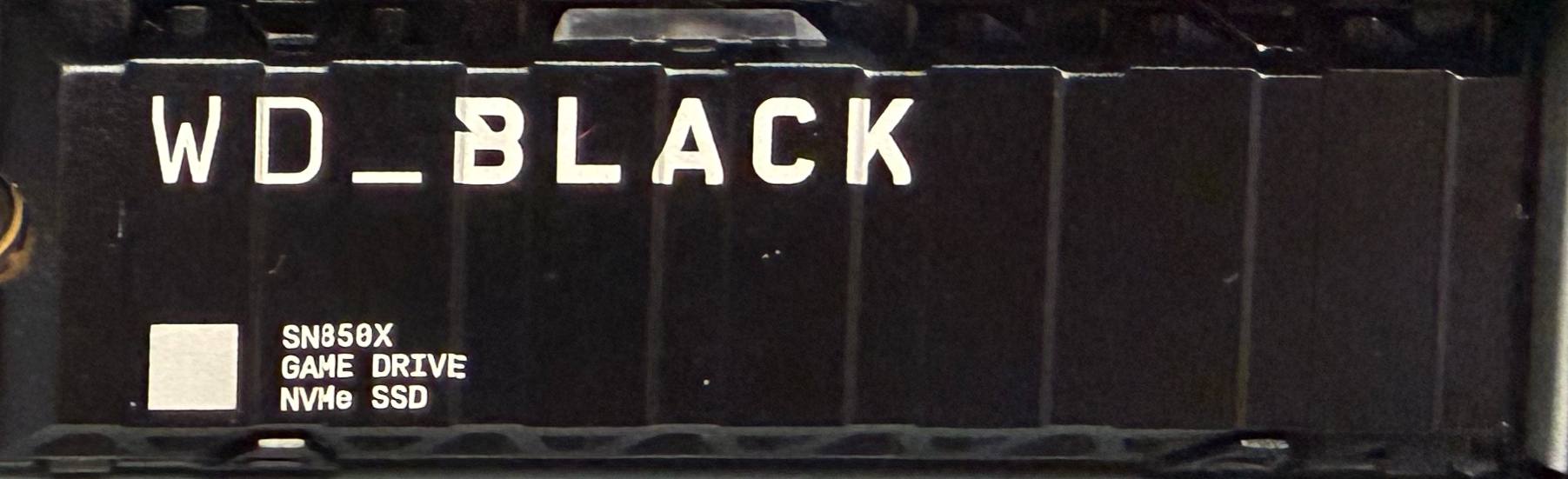 WD BLACK SN850X 2TB SSD