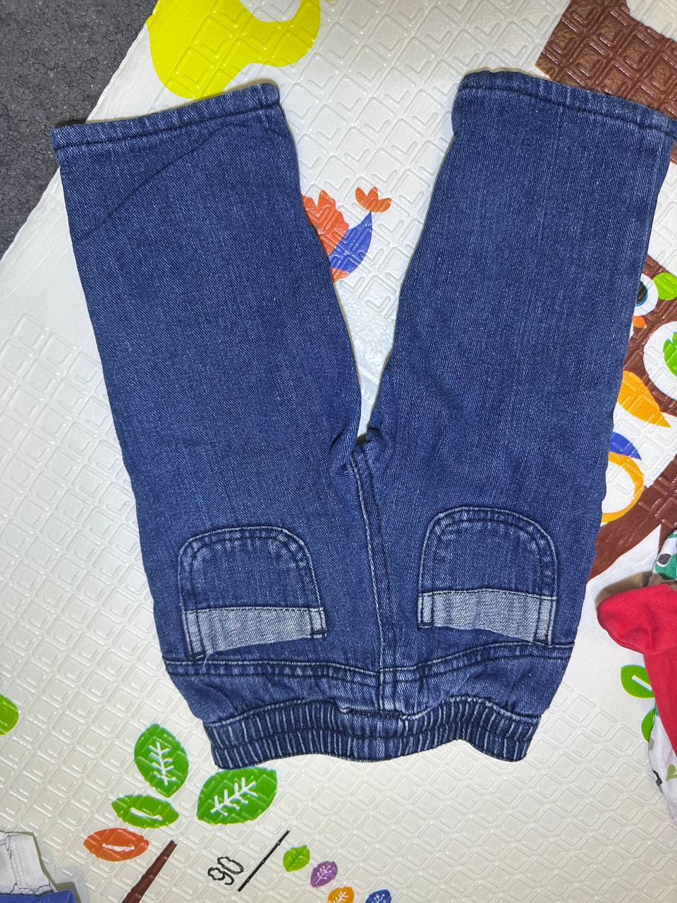 Fleece-lined jeans