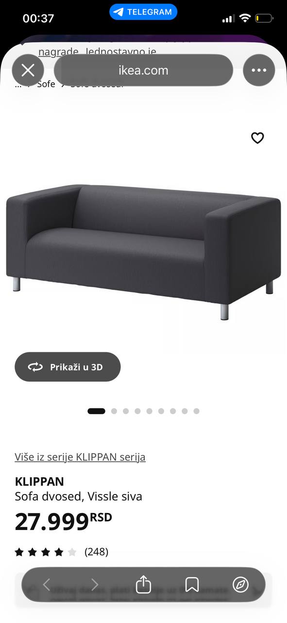 IKEA KLIPPAN kauč photo 3
