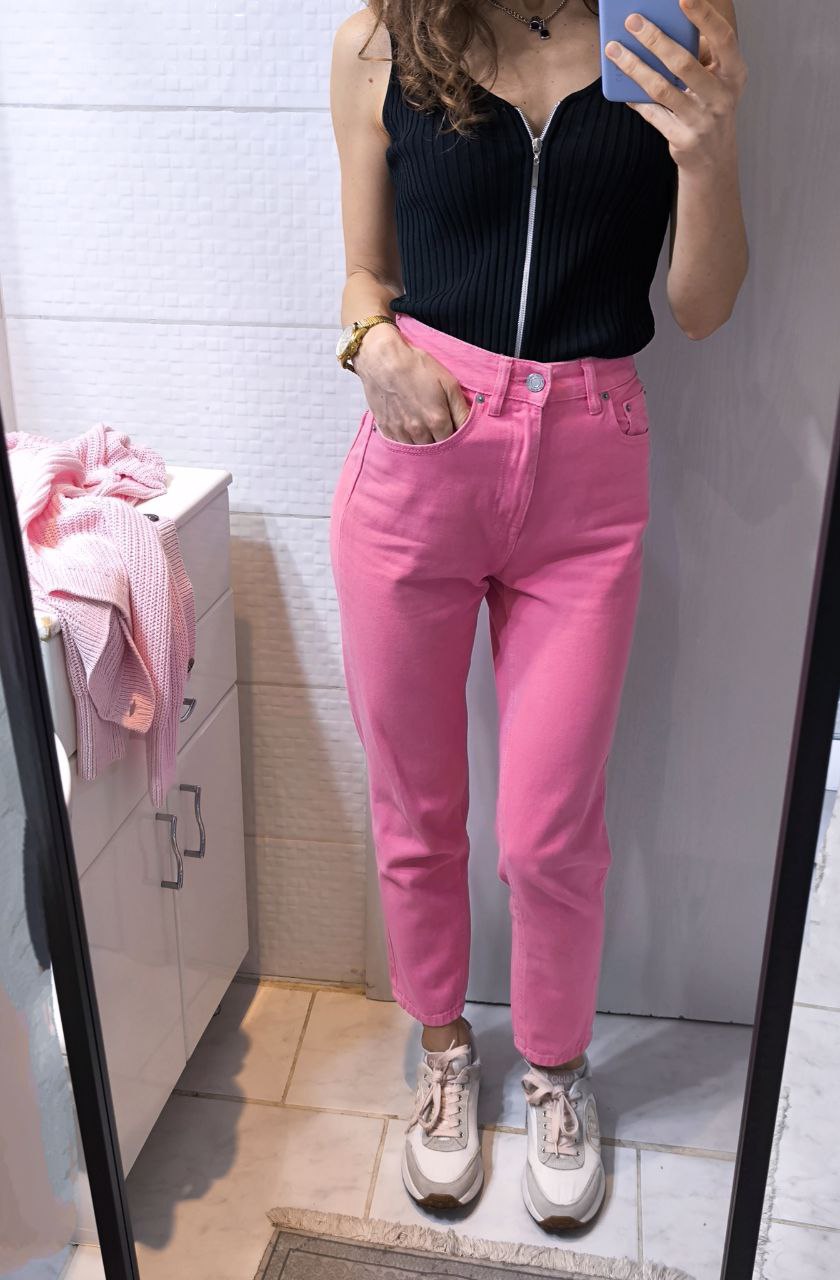 Джинсы Mom fit + Кардиган photo 4