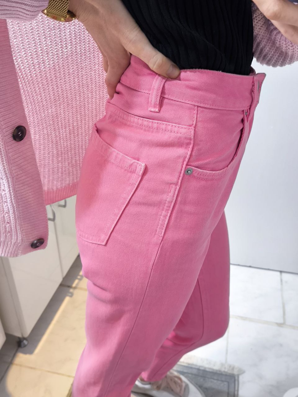 Джинсы Mom fit + Кардиган photo 6