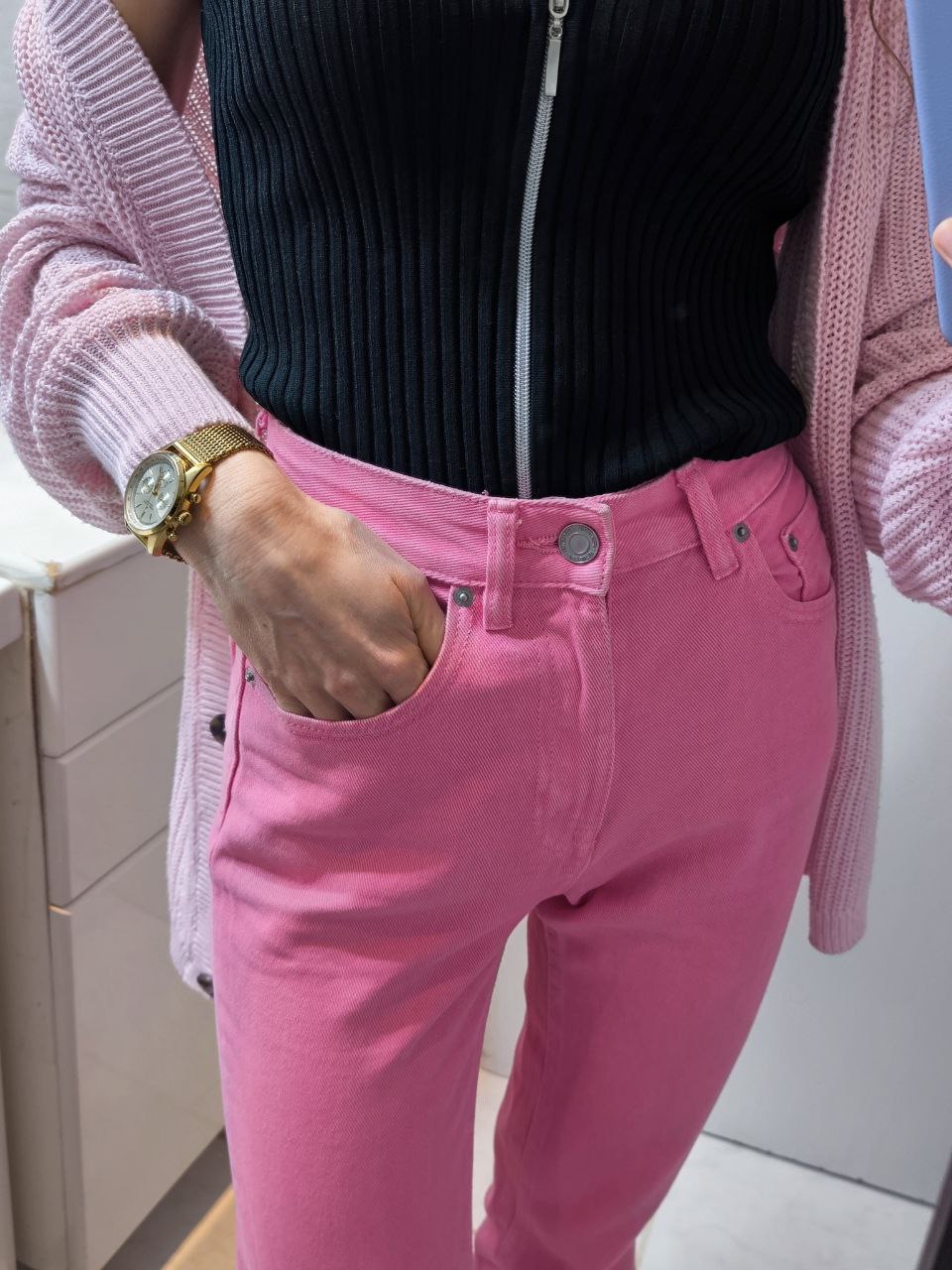 Джинсы Mom fit + Кардиган photo 7