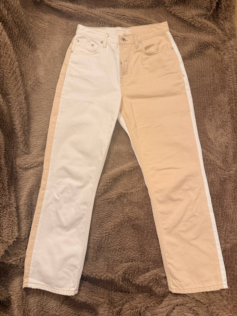 Color Block jeans from Topshop