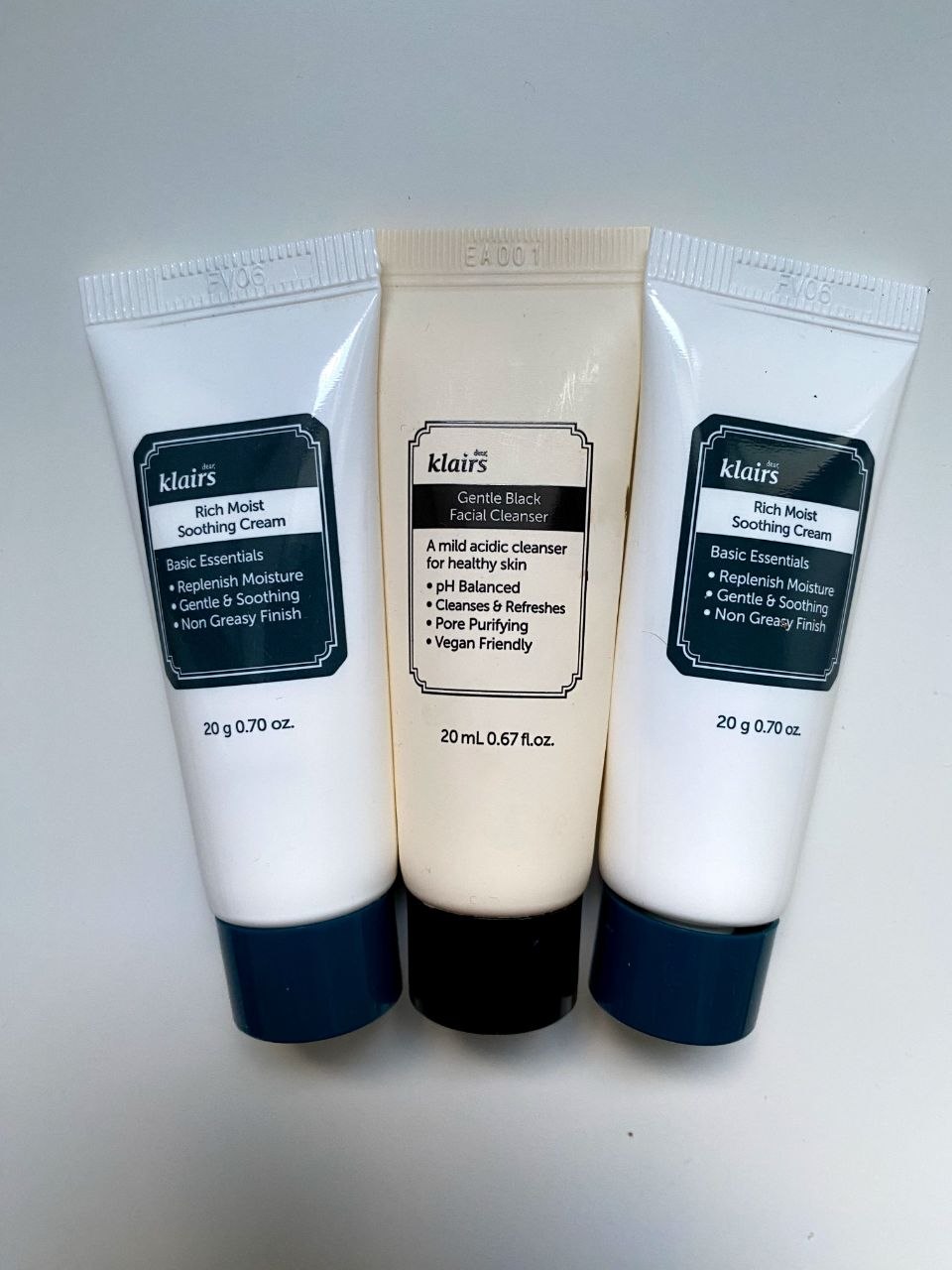 Creme Klairs and cleansing lotion