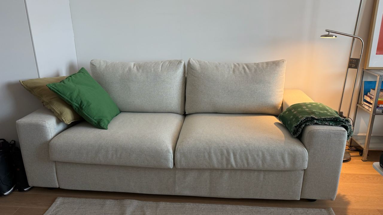 Раскладывающийся двухместный диван ikea vimle