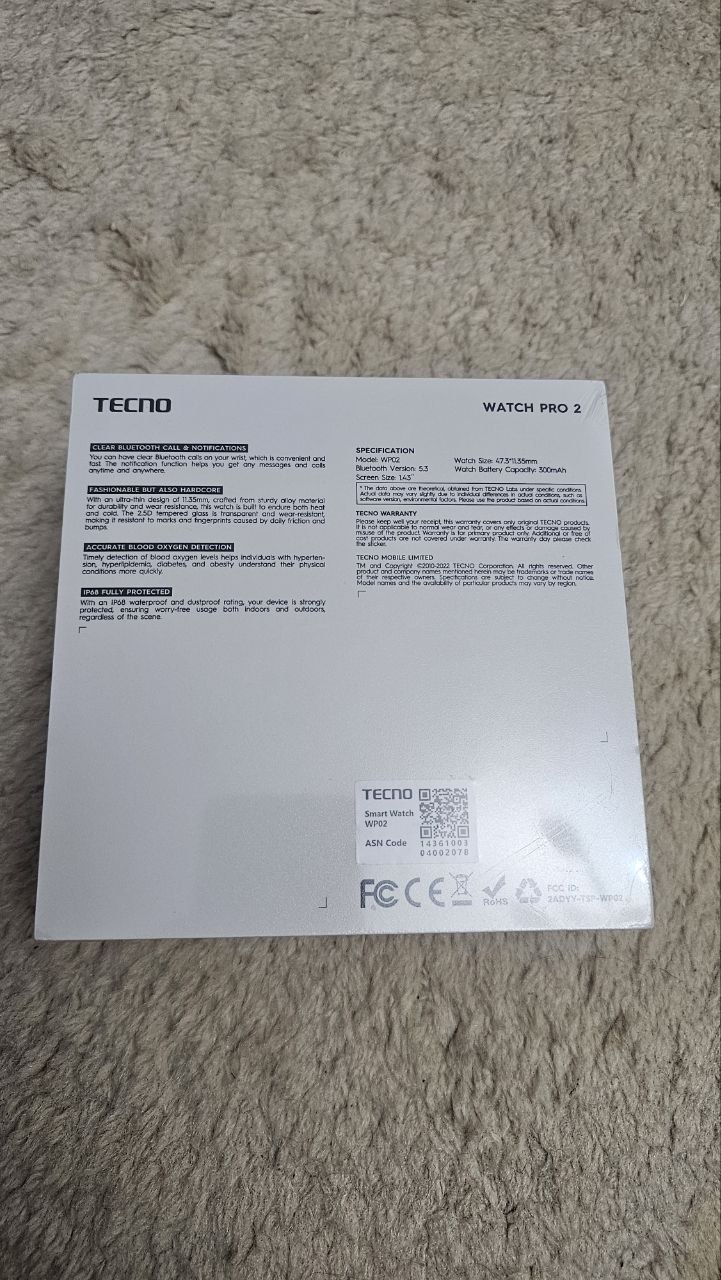 Смарт часы TECNO Watch Pro 2 photo 2