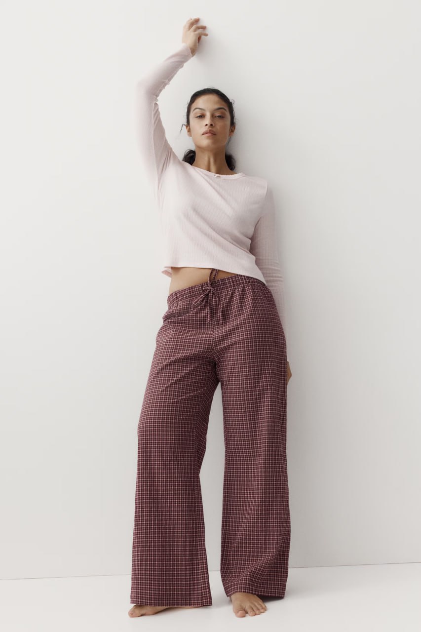 Пижамске панталоне h&m