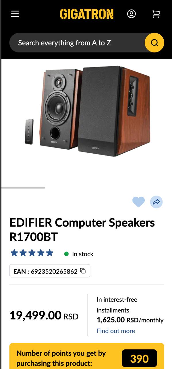 EDIFIER R1700BT Computer Speakers photo 2