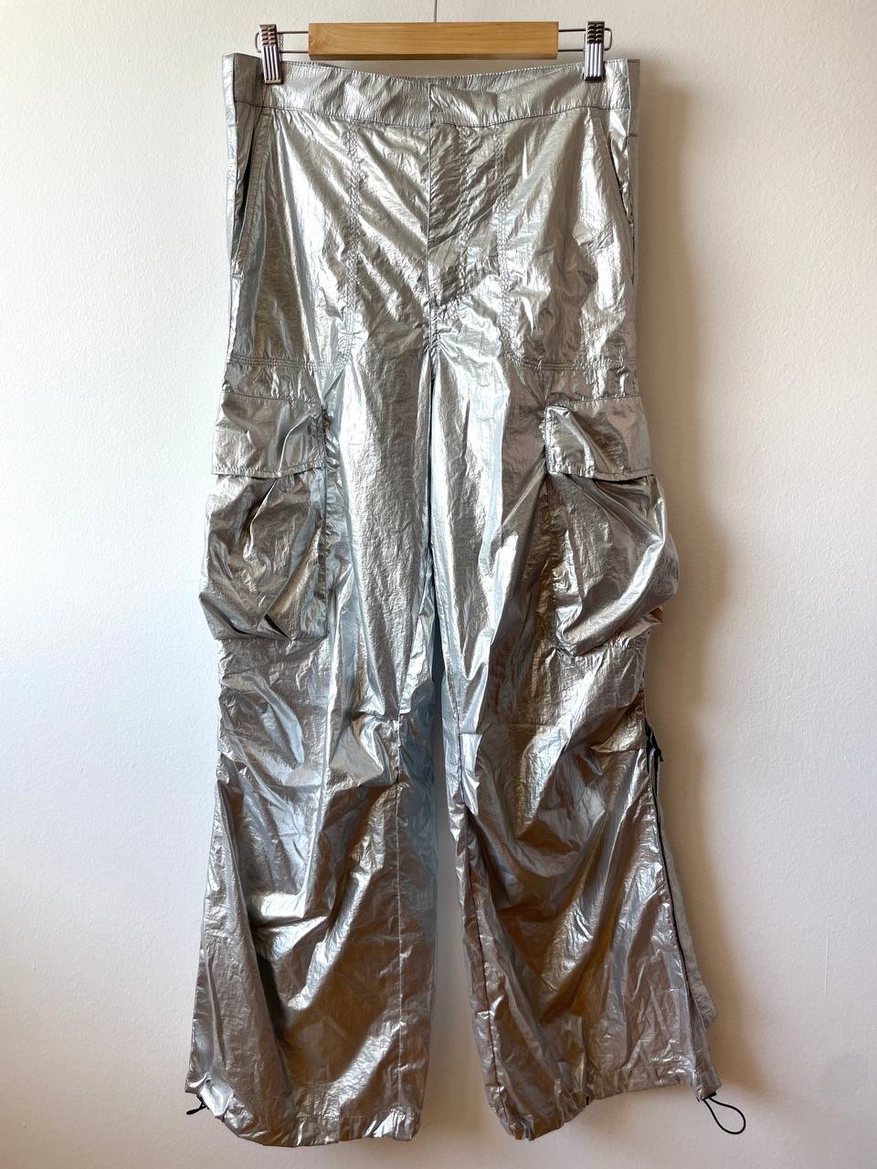 Сребрни Zara карго штанови