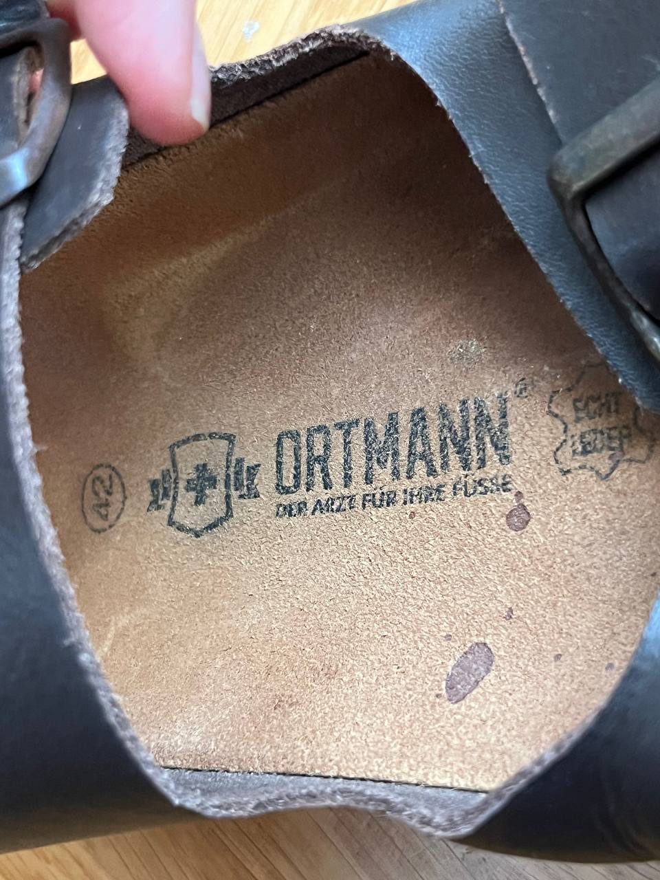 мужские ортопедические сандалии Ortmann photo 2