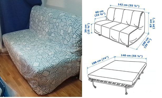 Folding sofa