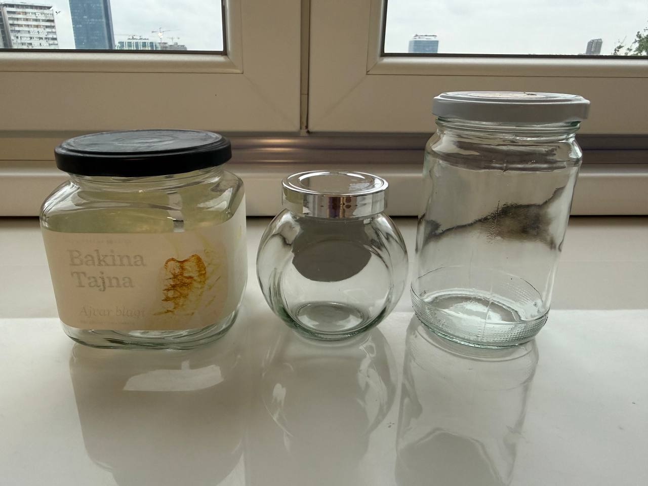 Glass jars