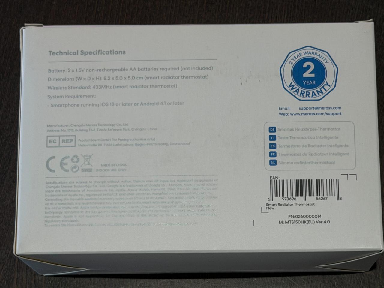 Meross MTS150 - Smart Radiator Thermostat photo 3