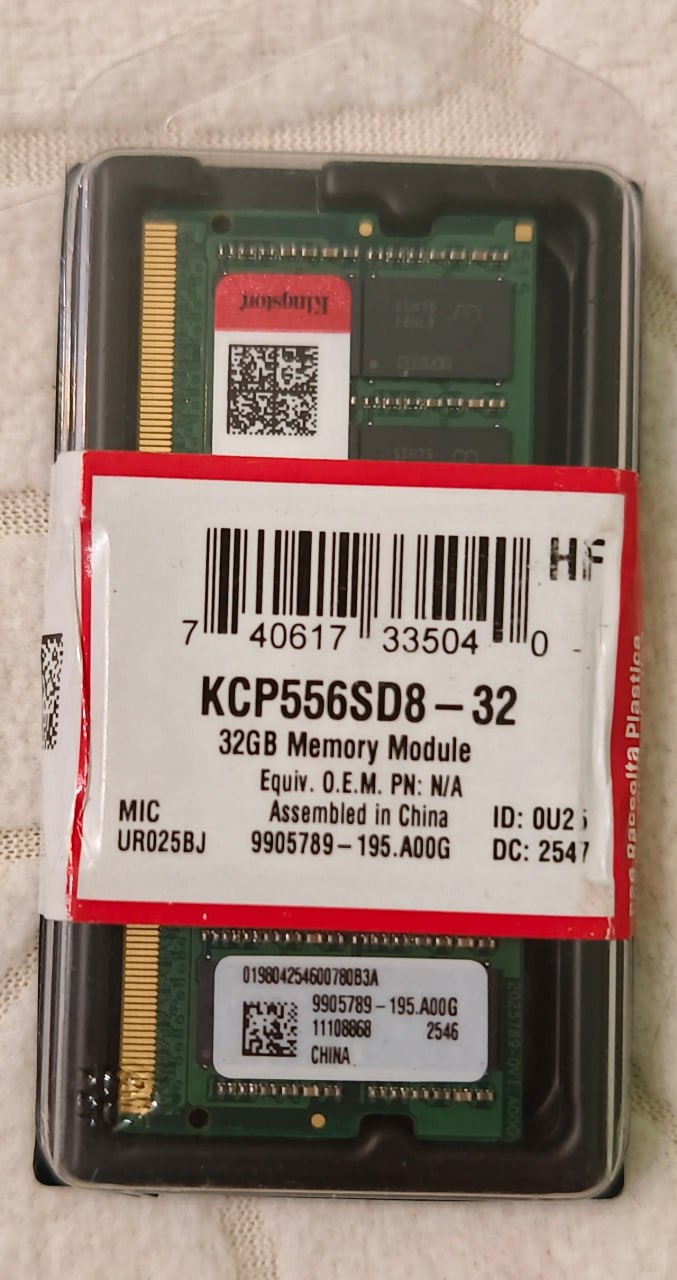 ОЗУ KINGSTON 32GB DDR5 5600 KCP556SD8-32