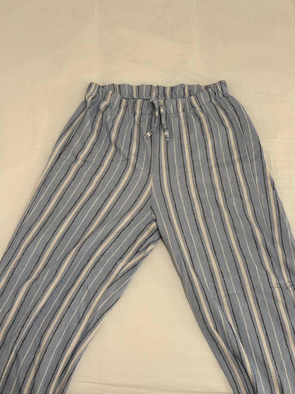 Tamno sive elastične široke Massimo Dutti pantalone photo 3