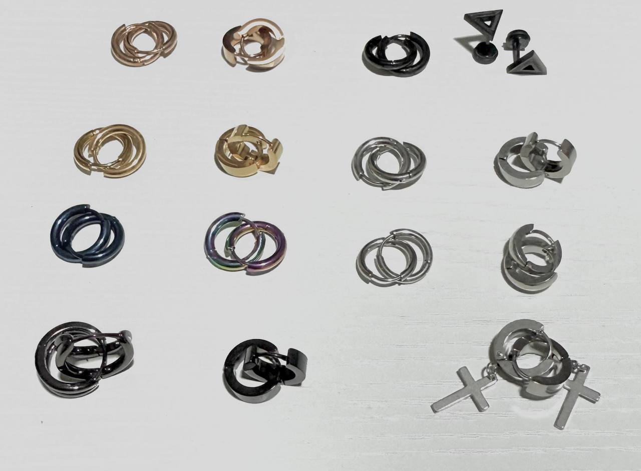 Jewelry for piercings (septum) and single earrings