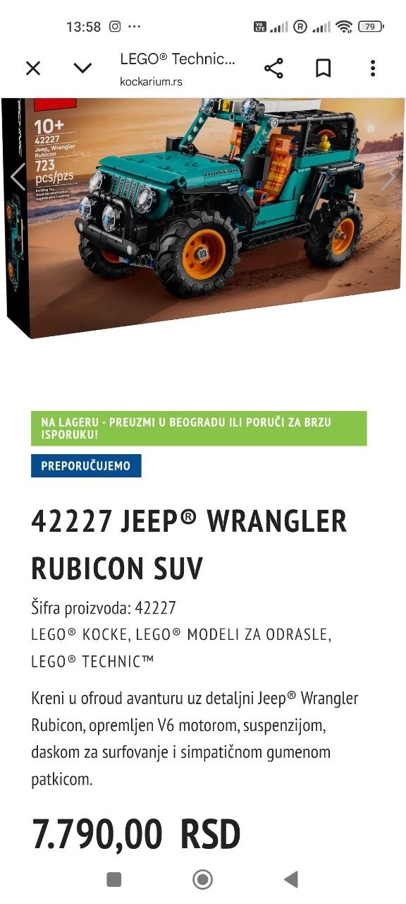 LEGO Technic 42227 Jeep Wrangler photo 2