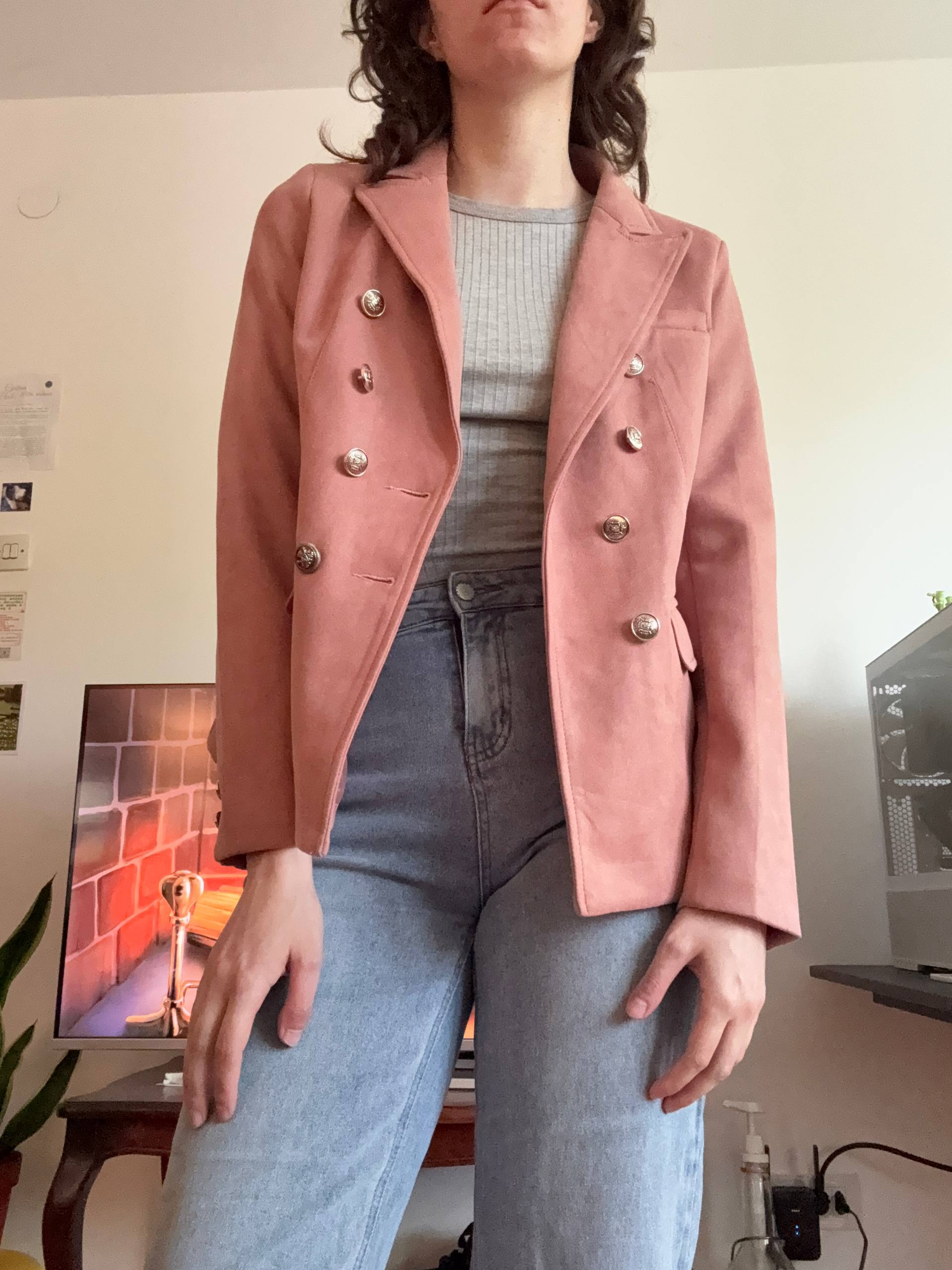 Pink blazer