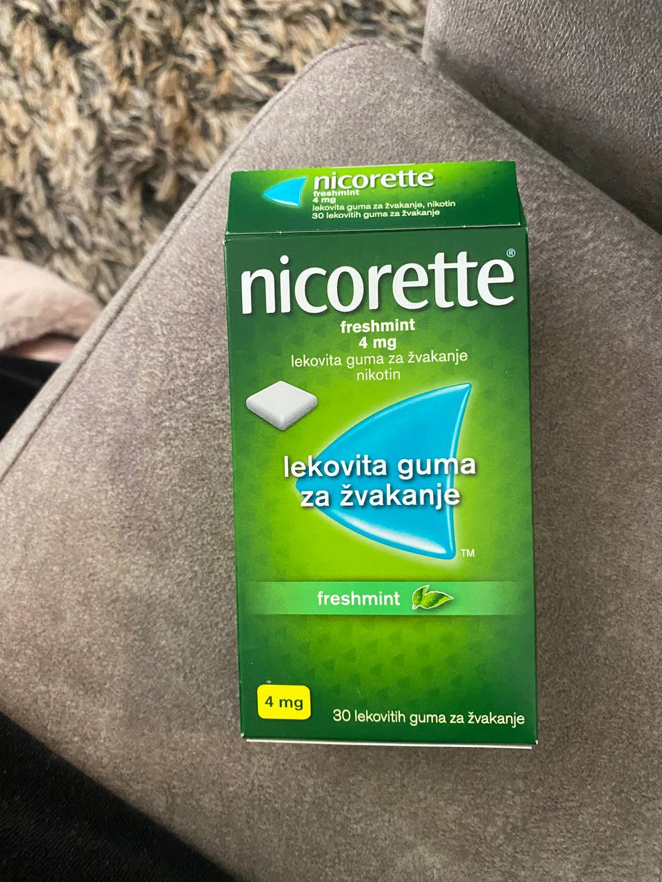 Nicorette žвачка