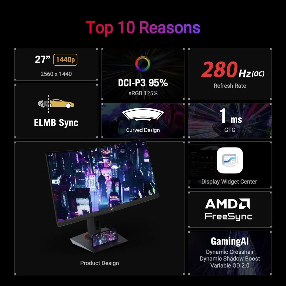 ASUS ROG Strix XG27WCMS photo 3