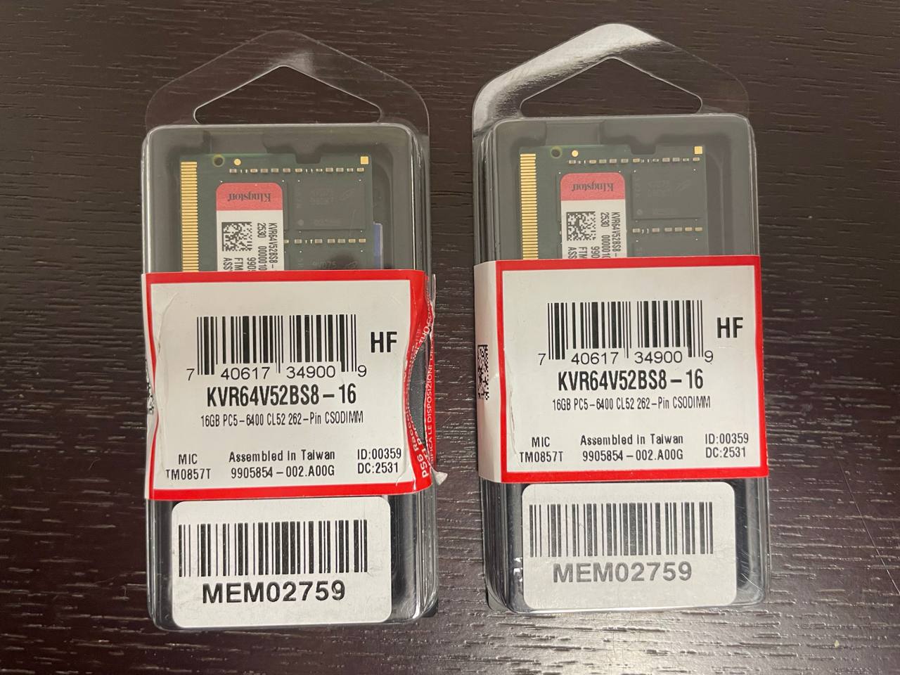 Kingston KVR64V52BS8-16 SODIMM DDR5