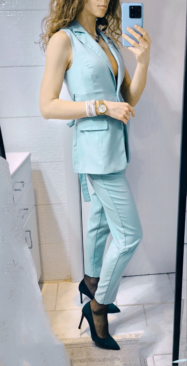 Pants suit mint photo 3