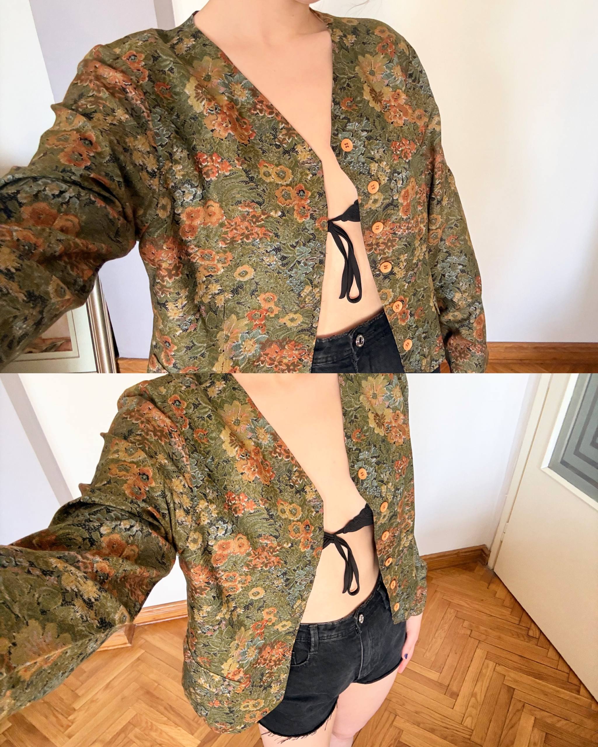Винтажный лёгкий жакет photo 4