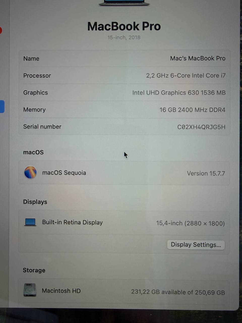 MacBook Pro 15.4 photo 4